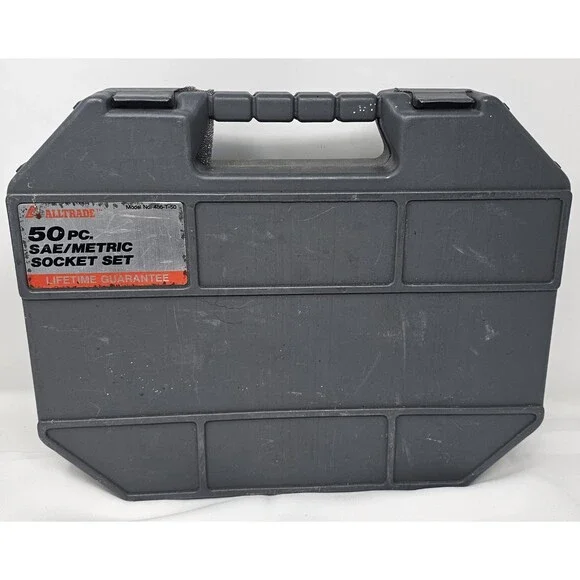 Vintage Alltrade 50 Pc SAE & Metric Socket Set New In Case - Picture 9 of 12